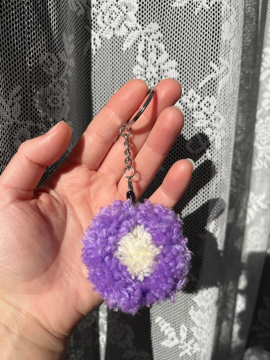 Fluffy Flower Keychain