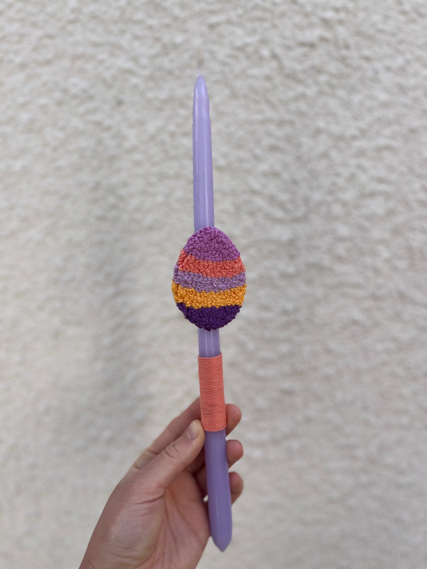 Purple Handcrafted Easter Candle 🐣